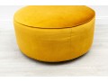 Glamorous Yellow Velvet Ottoman