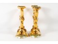 Pair Of Luxurious Capodimonte Italian Ceramic Candelabras