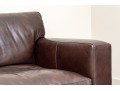 Crate & Barrel Leather Upholstered Sofa