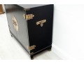 Vintage Black Chinoiserie Chest 