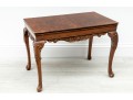 Bookmatched Burl Veneer English Accent Table