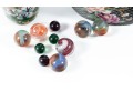 Cloisonne Themed Vases And Glass Marbles