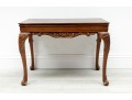 Bookmatched Burl Veneer English Accent Table