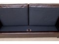 Crate & Barrel Leather Upholstered Sofa