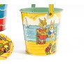 Vintage Tin Litho Buckets Etc