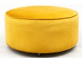 Glamorous Yellow Velvet Ottoman