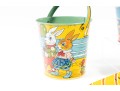 Vintage Tin Litho Buckets Etc