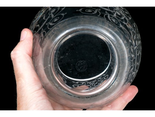 Baccarat Etched Crystal Vase