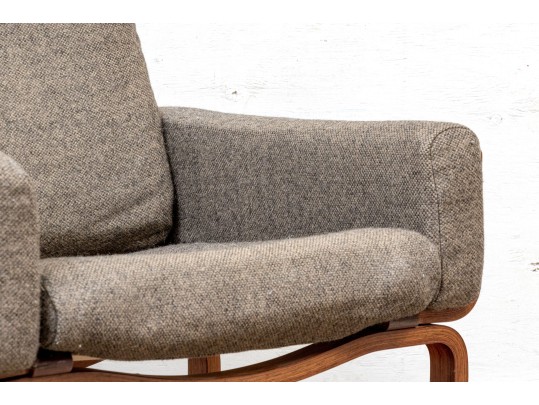 Sven Ivar Dysthe, Mid Century Modern Rosewood Upholstered Armchair