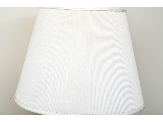 Vintage Paul Hanson Spiral Fluted Celadon Glazed Lidded Baluster Jar Mounted As A Table Lamp