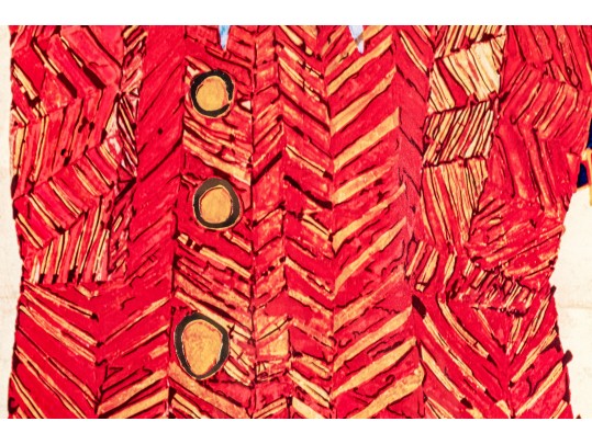 After Friedensreich Hundertwasser (Austria, 1928-2000) 1973 Exhibition Poster, Man Twirling Mustache