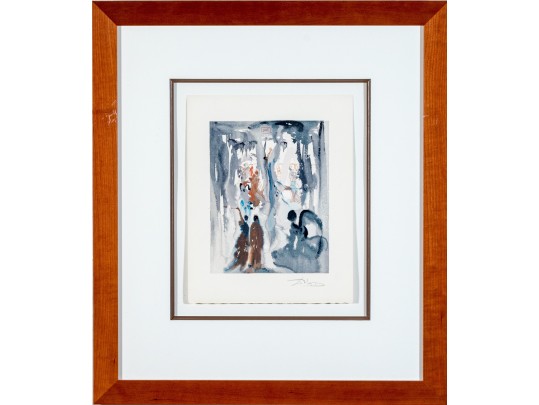 Salvador Dali (1904-1989) Signed Color Engraving, 