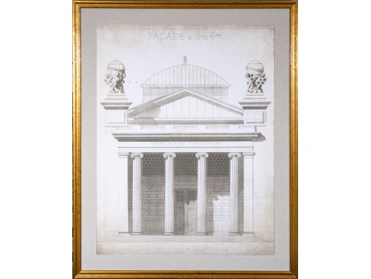 Restoration Hardware Architectural Print Handsomely Framed