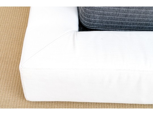 Restoration Hardware Upholstered Platform Bed Frame