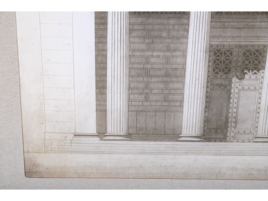 Restoration Hardware Architectural Print Handsomely Framed