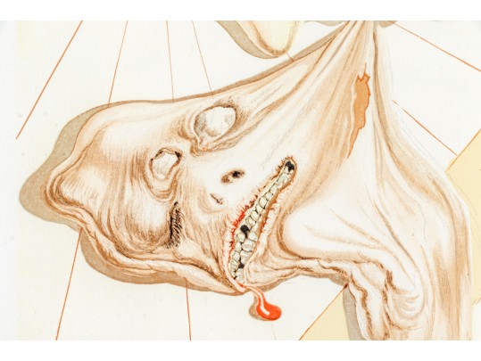 Salvador Dali (France, Spain, 1904-1989) Signed Color Drypoint, 