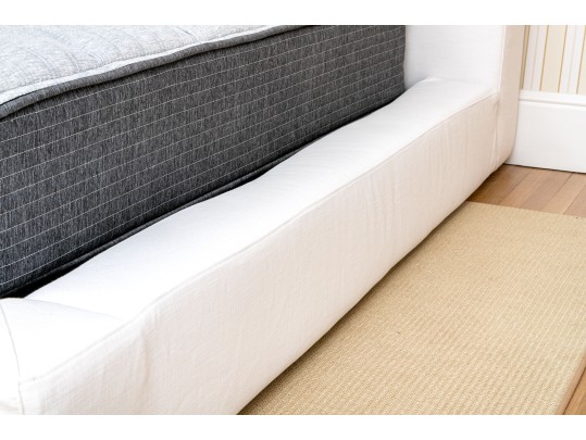 Restoration Hardware Upholstered Platform Bed Frame