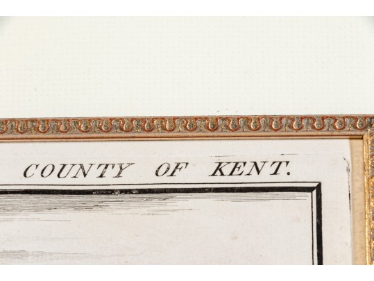 Set Of Three Gilt Framed Restrikes Of Mid 18th Century English Architectural Engravings