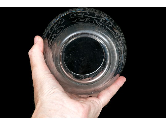 Baccarat Etched Crystal Vase