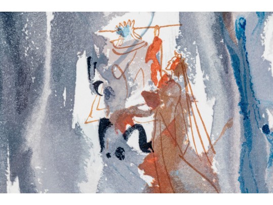 Salvador Dali (1904-1989) Signed Color Engraving, 