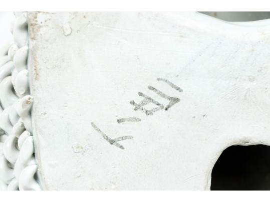 Adorable Large Mid Century Italian Majolica Poodle