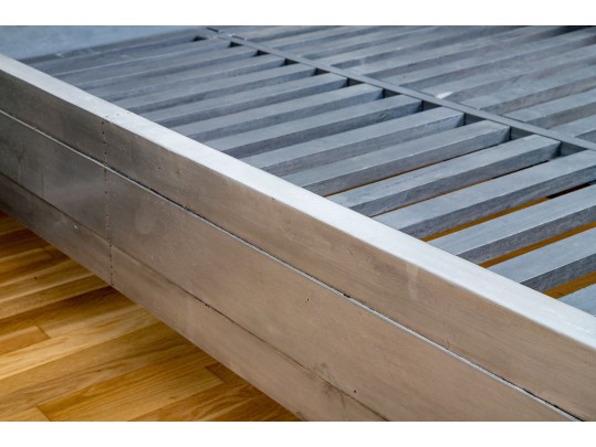 Chic Restoration Hardware Metal Wrapped Full Sized Bed Frame