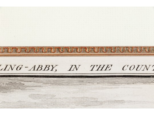 Set Of Three Gilt Framed Restrikes Of Mid 18th Century English Architectural Engravings