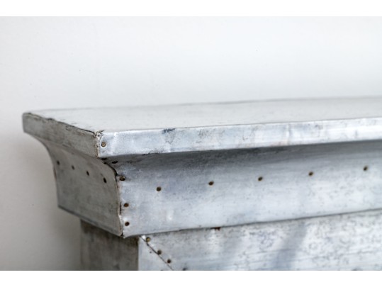 Chic Restoration Hardware Metal Wrapped Full Sized Bed Frame