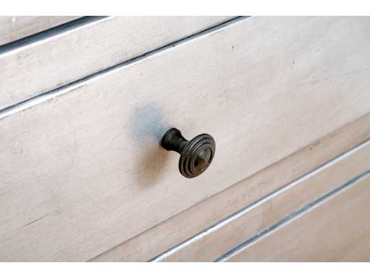 Chic Restoration Hardware Metallic Wrapped Dresser Chest