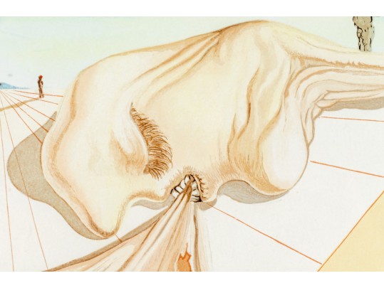 Salvador Dali (France, Spain, 1904-1989) Signed Color Drypoint, 