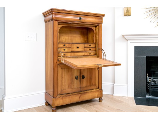 Grange Vintage Drop Leaf Secretary Cabinet