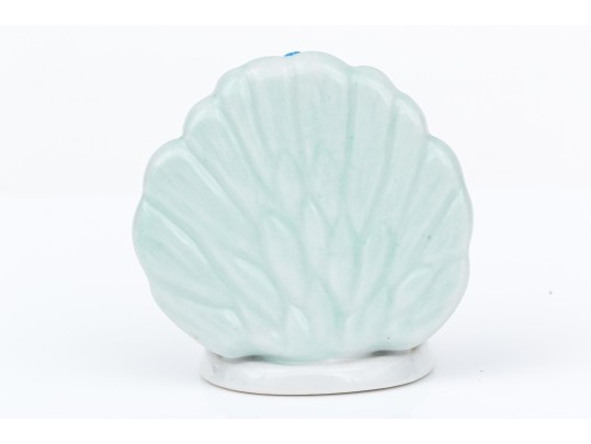 Herend Small Blue Fishnet Peacock Figure