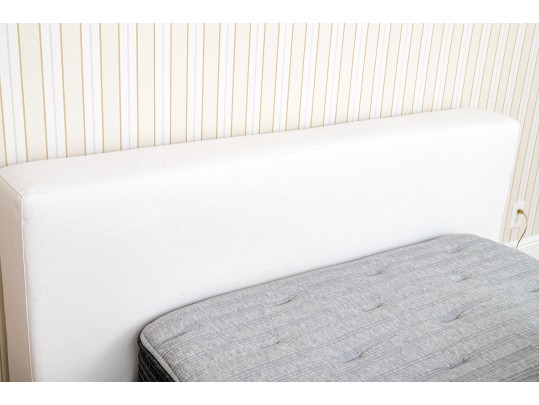 Restoration Hardware Upholstered Platform Bed Frame