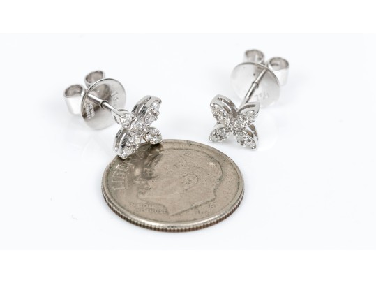 14k White Gold Beautiful Diamond 