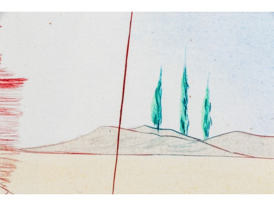 Salvador Dali (France, Spain, 1904-1989) Limited Edition Etching, Sancho Panza 