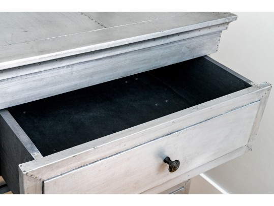 Chic Restoration Hardware Metallic Wrapped Dresser Chest