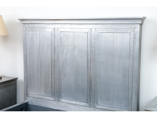 Chic Restoration Hardware Metal Wrapped Full Sized Bed Frame