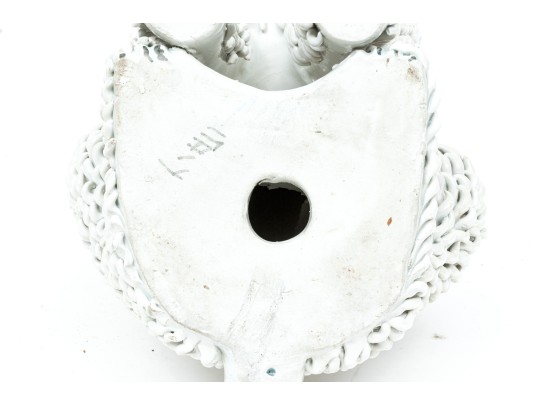 Adorable Large Mid Century Italian Majolica Poodle