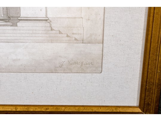 Restoration Hardware Architectural Print Handsomely Framed