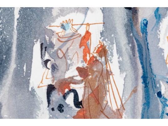 Salvador Dali (1904-1989) Signed Color Engraving, 