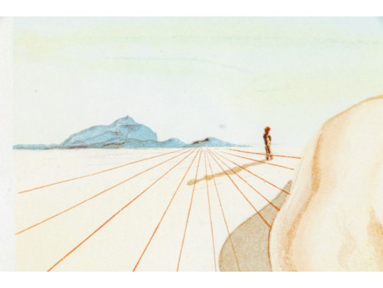 Salvador Dali (France, Spain, 1904-1989) Signed Color Drypoint, 