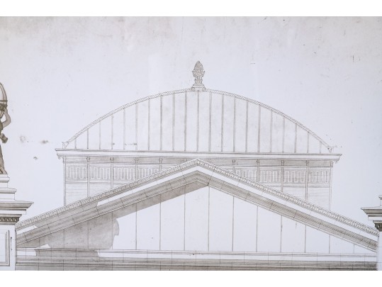 Restoration Hardware Architectural Print Handsomely Framed