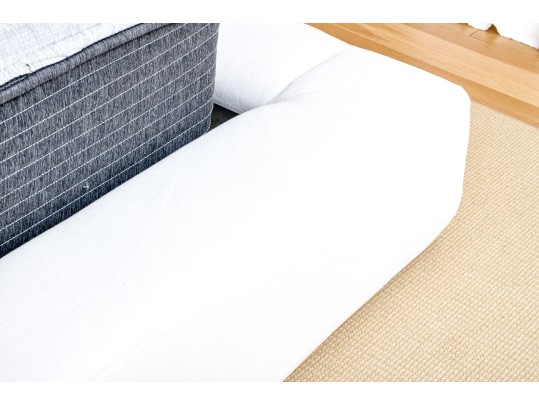 Restoration Hardware Upholstered Platform Bed Frame