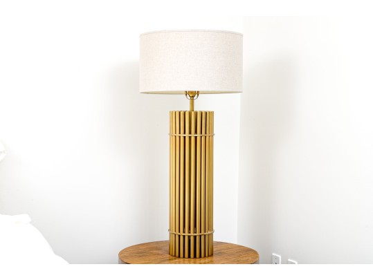 Luxurious Modern Tubular Brass Table Lamp