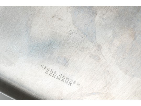 Georg Jensen Sterling Silver And Stainless Steel Fabulous Cactus Cheese Plane