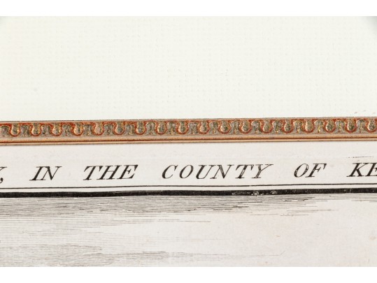 Set Of Three Gilt Framed Restrikes Of Mid 18th Century English Architectural Engravings