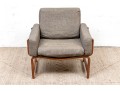 Sven Ivar Dysthe, Mid Century Modern Rosewood Upholstered Armchair