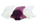 Group Of Three French, Lalique Small  Glass Angel Fish