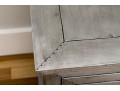 Chic Pair Of Restoration Hardware Metallic Wrapped End Tables
