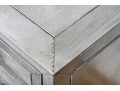 Chic Pair Of Restoration Hardware Metallic Wrapped End Tables